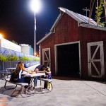 A family enjoys new attraction at the ballpark built by the Ag Zone by Monster City Studios.