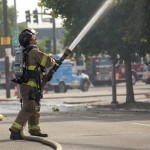 Fresno City Firefighters have put out a large fire in downtown Fresno. It broke out around 8a.m. on Thursday morning at a building located on Ventura and Broadway. Firefighters had to call for additional resources to control the blazing fire.  When fire officials arrived on scene, the fire was fully engulfed and large plumes of smoke were seen coming from the building.